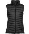 T9633 9633 Tee Jays Ladies Zepelin Padded Bodywarmer Black colour image
